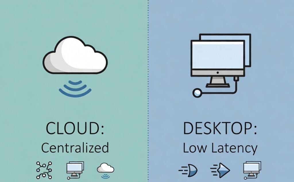 trade copier comparison between cloud based and desktop setup